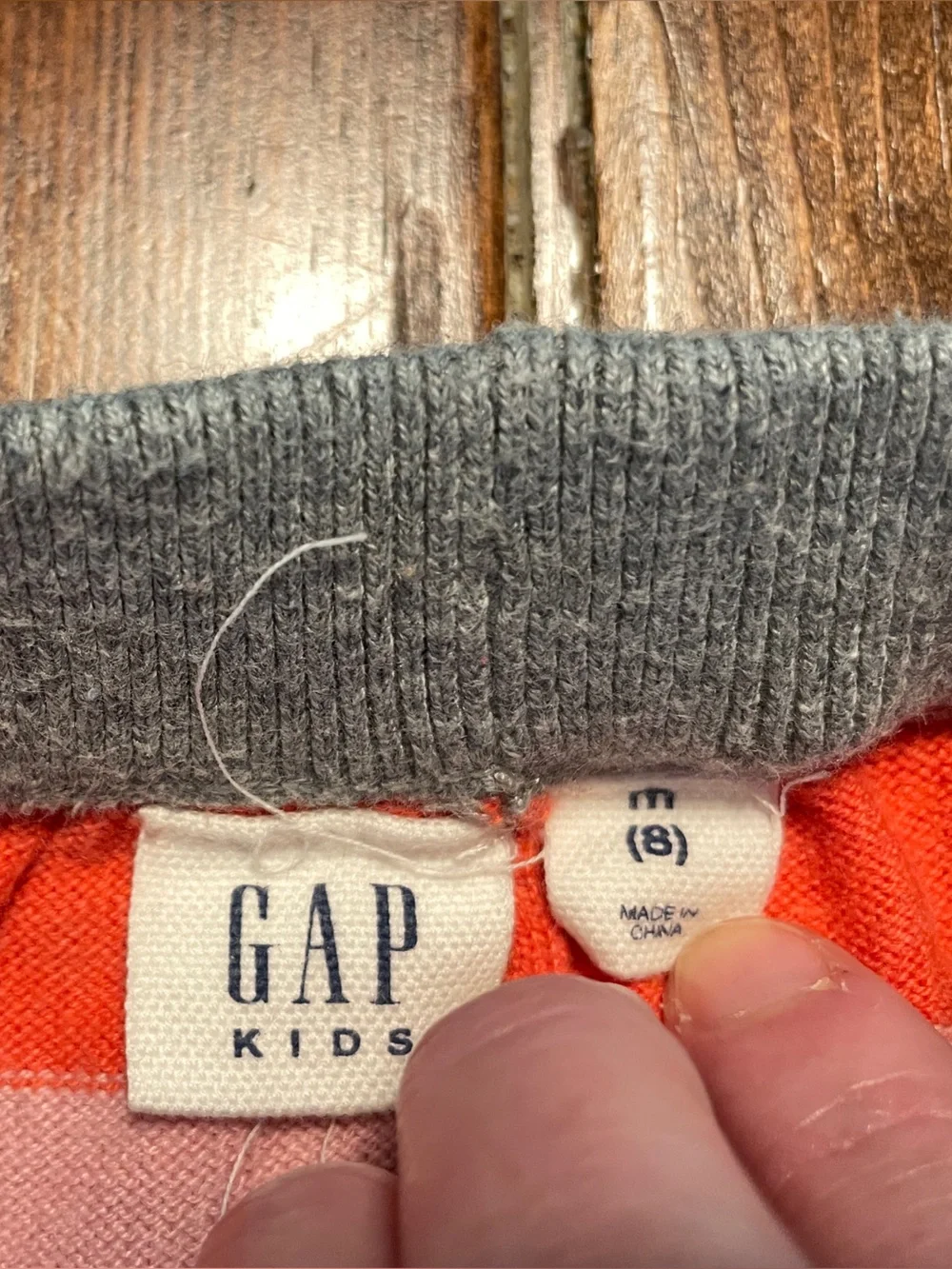 GAP Kids Striped sweater joggers, sz m, excellent condition, smoke-free home